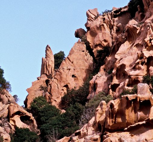 Rochers dans les Calanche de Piana